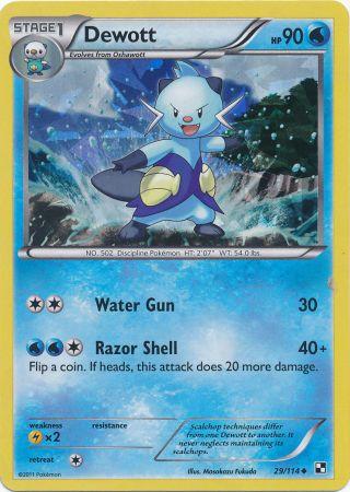 Dewott 029/114 (Miscellaneous Cards & Products)  - Cracked Ice Holofoil | Good Games Adelaide SA
