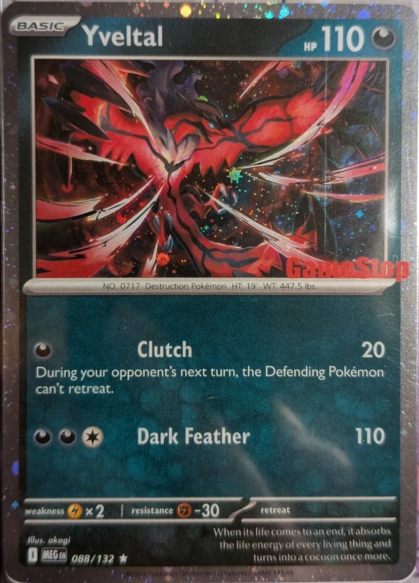 Yveltal Game Stop 088/132 (Miscellaneous Cards & Products)  - Holofoil | Good Games Adelaide SA