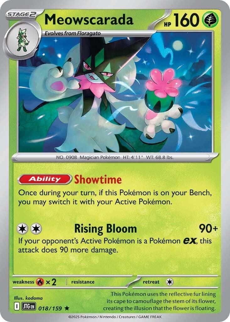 Meowscarada 018/159 (Miscellaneous Cards & Products)  - Cosmo Holofoil | Good Games Adelaide SA