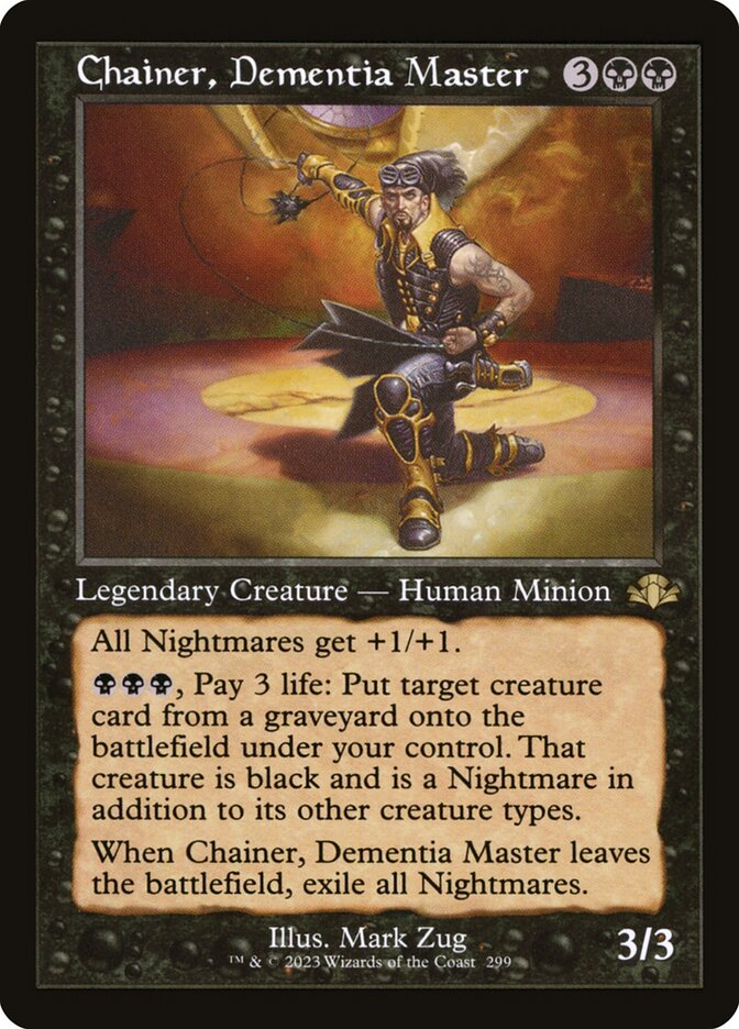 Chainer, Dementia Master 299 (Dominaria Remastered)  - Retro Foil | Good Games Adelaide SA