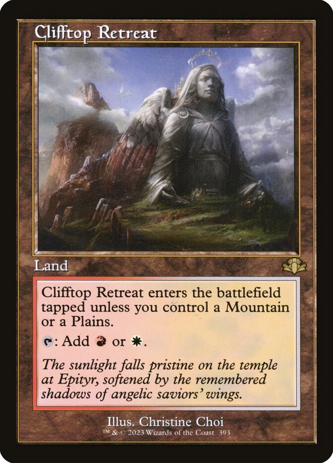 Clifftop Retreat 393 (Dominaria Remastered)  - Retro | Good Games Adelaide SA