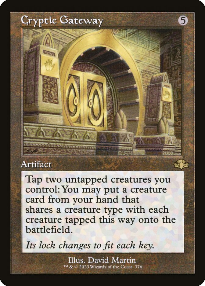 Cryptic Gateway 376 (Dominaria Remastered)  - Retro Foil | Good Games Adelaide SA