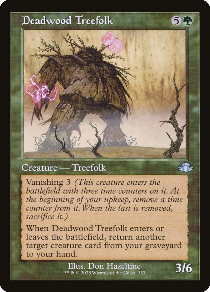 Deadwood Treefolk 337 (Dominaria Remastered)  - Retro Foil | Good Games Adelaide SA