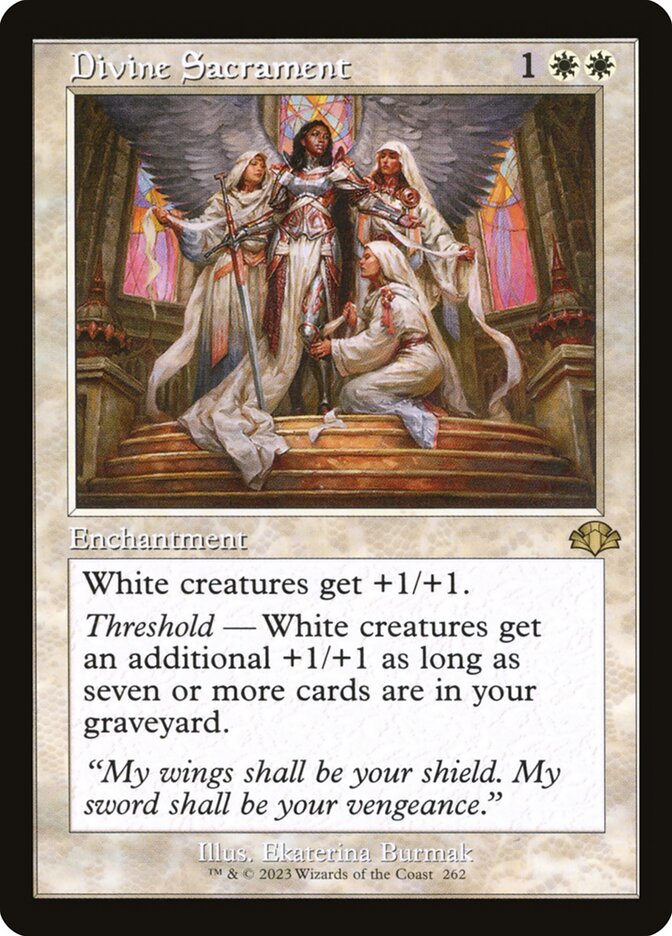Divine Sacrament 262 (Dominaria Remastered)  - Retro Foil | Good Games Adelaide SA