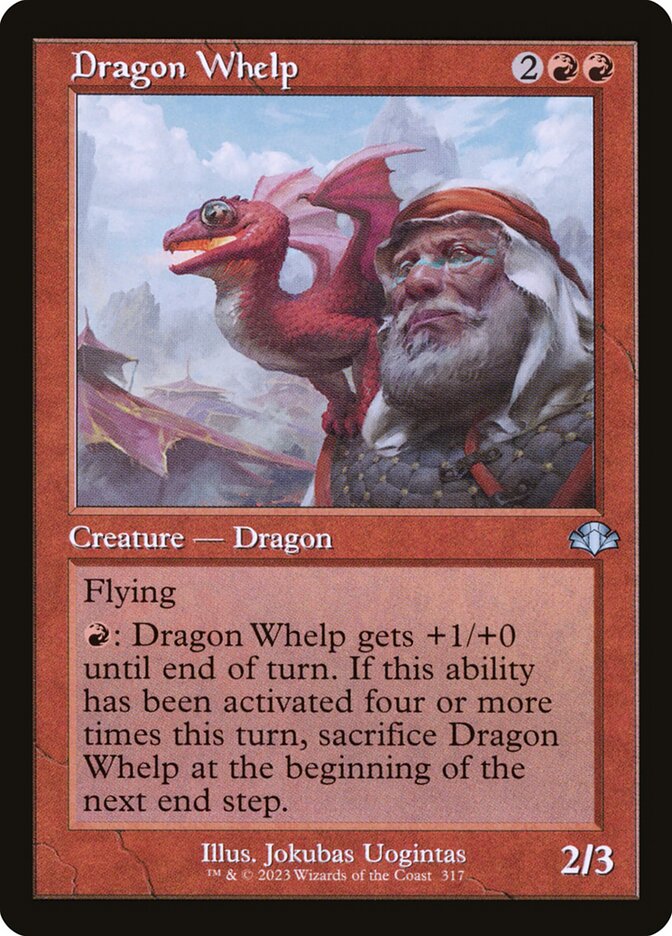 Dragon Whelp 317 (Dominaria Remastered)  - Retro Foil | Good Games Adelaide SA