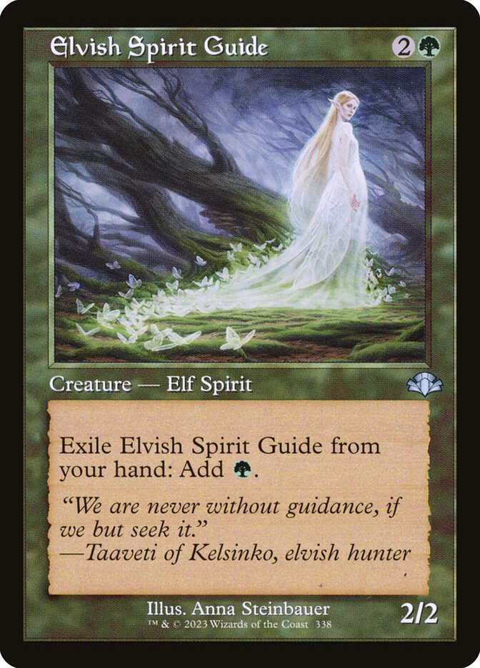 Elvish Spirit Guide 338 (Dominaria Remastered)  - Retro Foil | Good Games Adelaide SA