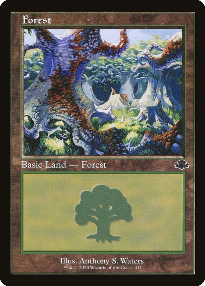 Forest 411 (Dominaria Remastered)  - Retro | Good Games Adelaide SA