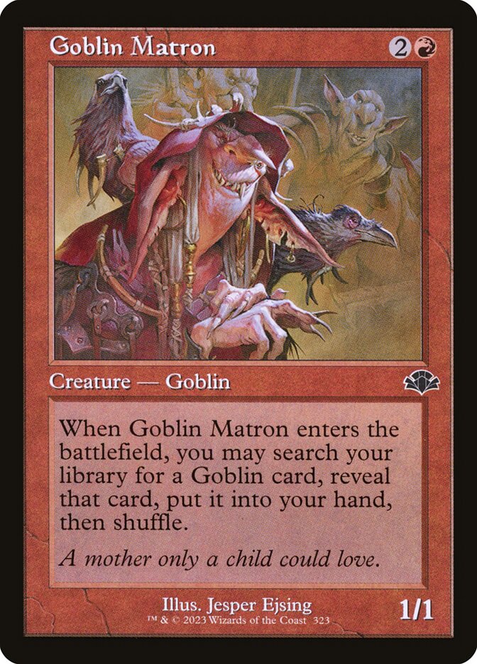 Goblin Matron 323 (Dominaria Remastered)  - Retro Foil | Good Games Adelaide SA