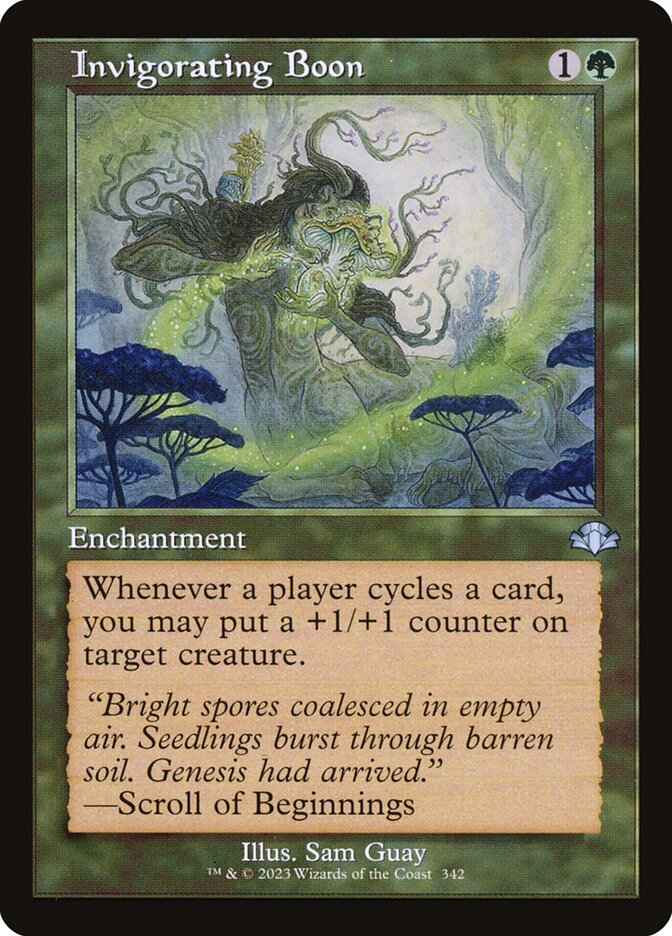 Invigorating Boon 342 (Dominaria Remastered)  - Retro Foil | Good Games Adelaide SA