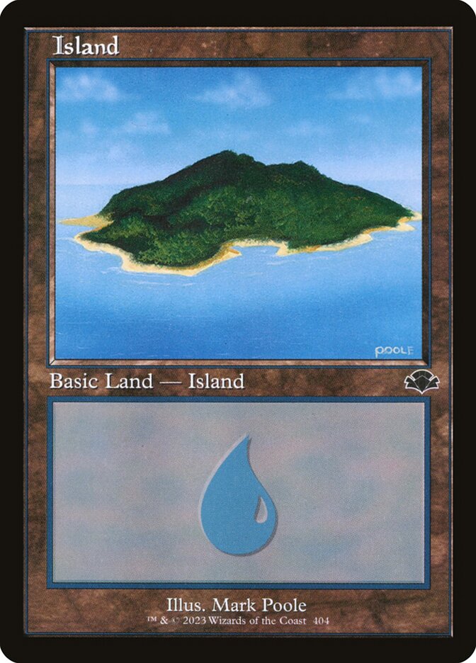 Island 404 Retro Frame 404 (Dominaria Remastered)  - Retro | Good Games Adelaide SA