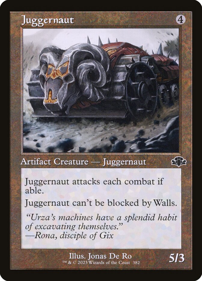 Juggernaut 382 (Dominaria Remastered)  - Retro Foil | Good Games Adelaide SA
