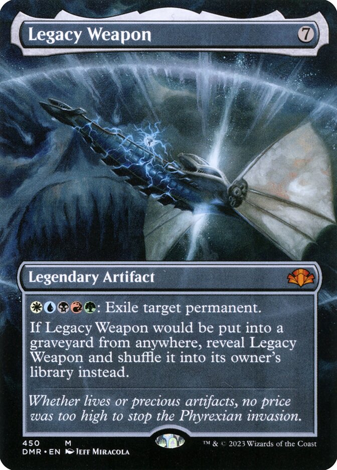 Legacy Weapon 450 (Dominaria Remastered)  - Borderless Foil | Good Games Adelaide SA
