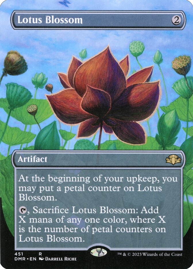 Lotus Blossom 451 (Dominaria Remastered)  - Borderless | Good Games Adelaide SA