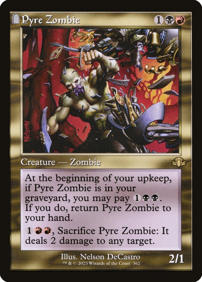 Pyre Zombie 362 (Dominaria Remastered)  - Retro Foil | Good Games Adelaide SA