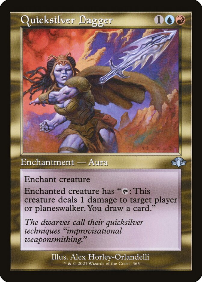 Quicksilver Dagger 363 (Dominaria Remastered)  - Retro Foil | Good Games Adelaide SA