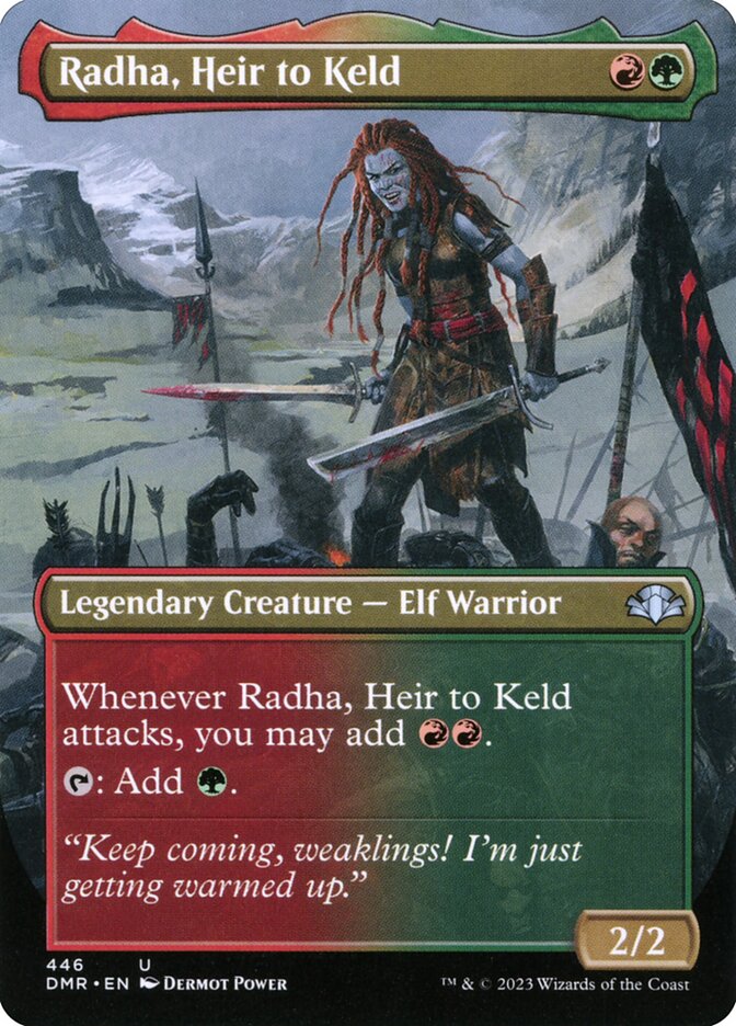 Radha, Heir to Keld 446 (Dominaria Remastered)  - Borderless | Good Games Adelaide SA