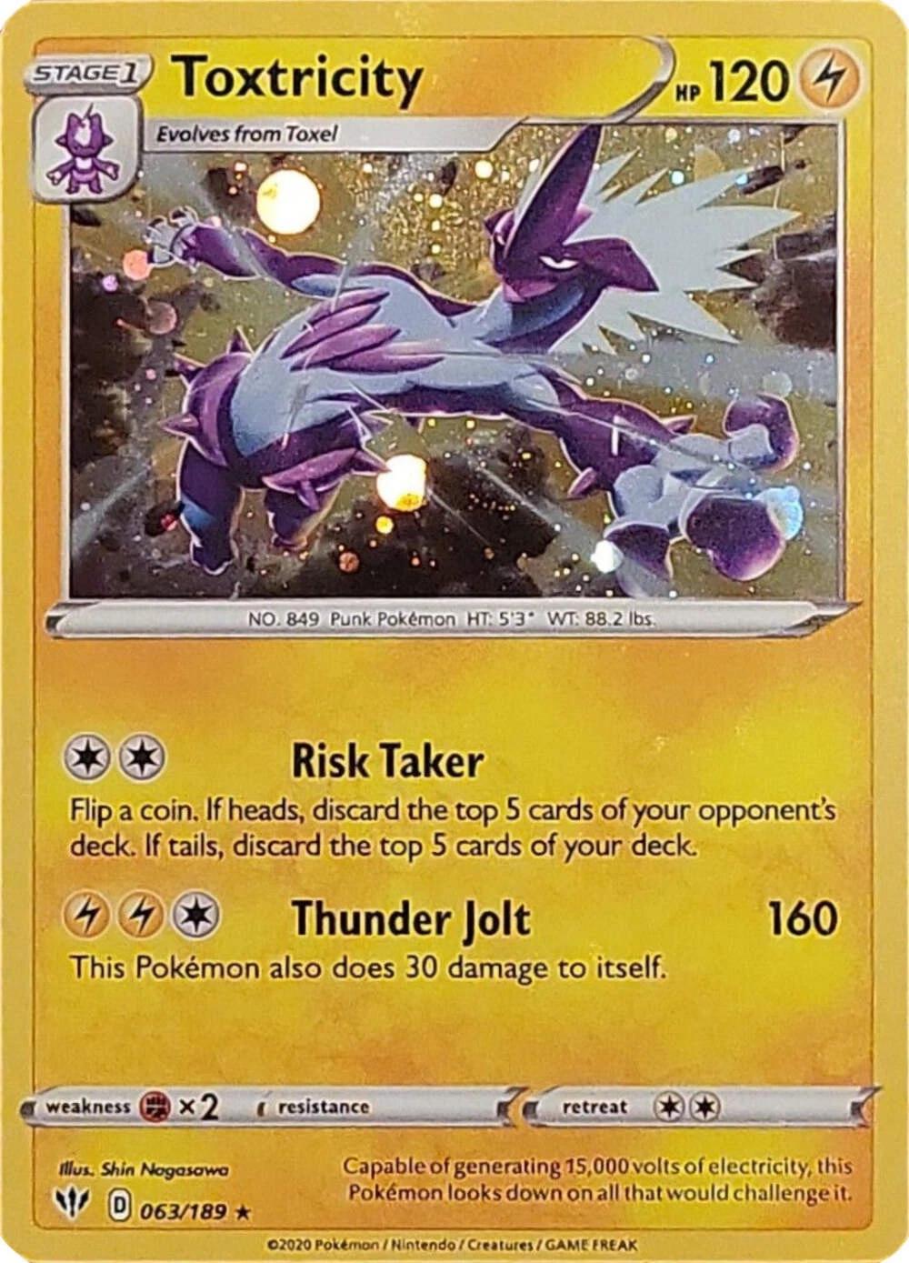 Toxtricity 063/189 (Miscellaneous Cards & Products)  - Cosmo Holofoil | Good Games Adelaide SA