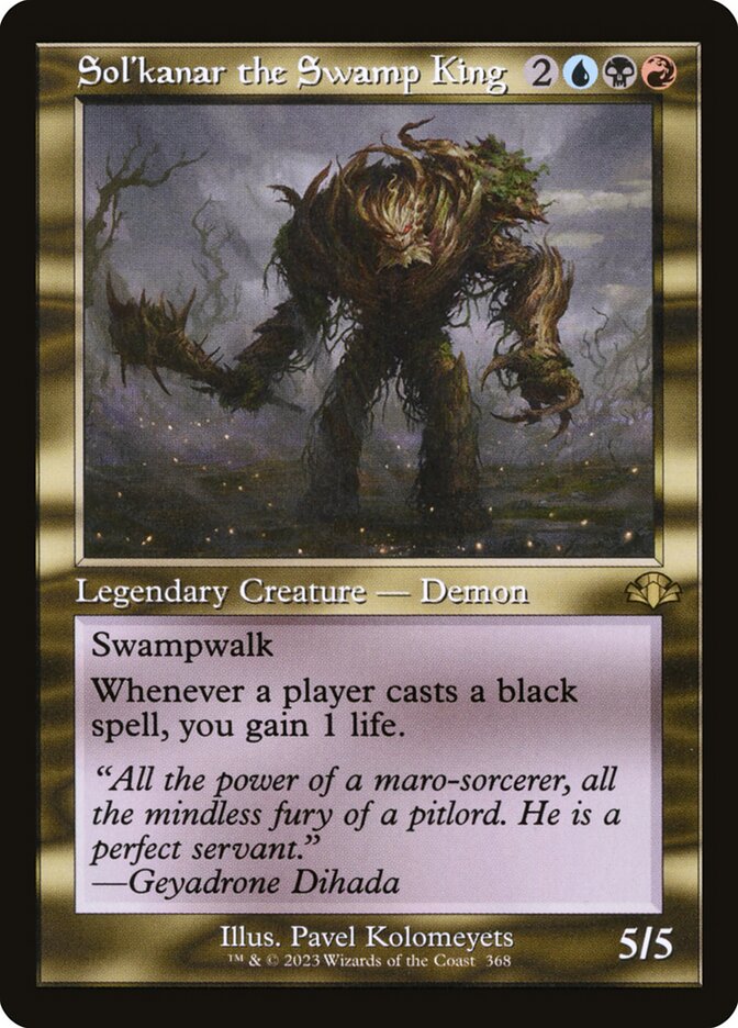 Sol'kanar the Swamp King 368 (Dominaria Remastered)  - Retro Foil | Good Games Adelaide SA
