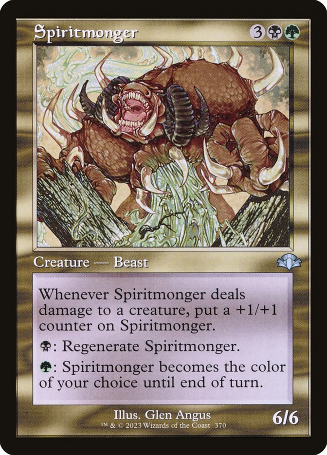 Spiritmonger 370 (Dominaria Remastered)  - Retro Foil | Good Games Adelaide SA