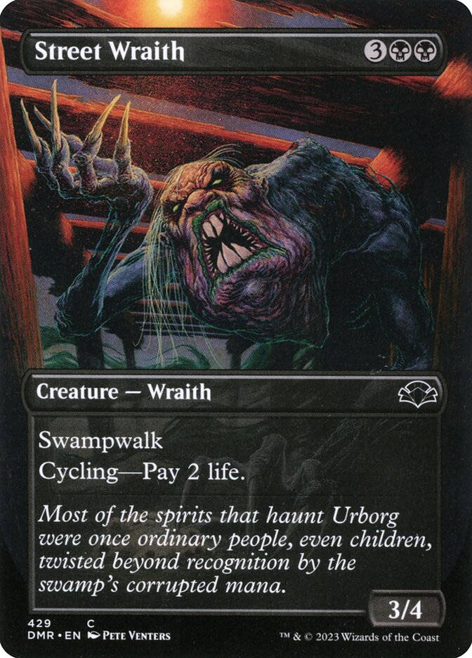 Street Wraith 429 (Dominaria Remastered)  - Borderless | Good Games Adelaide SA