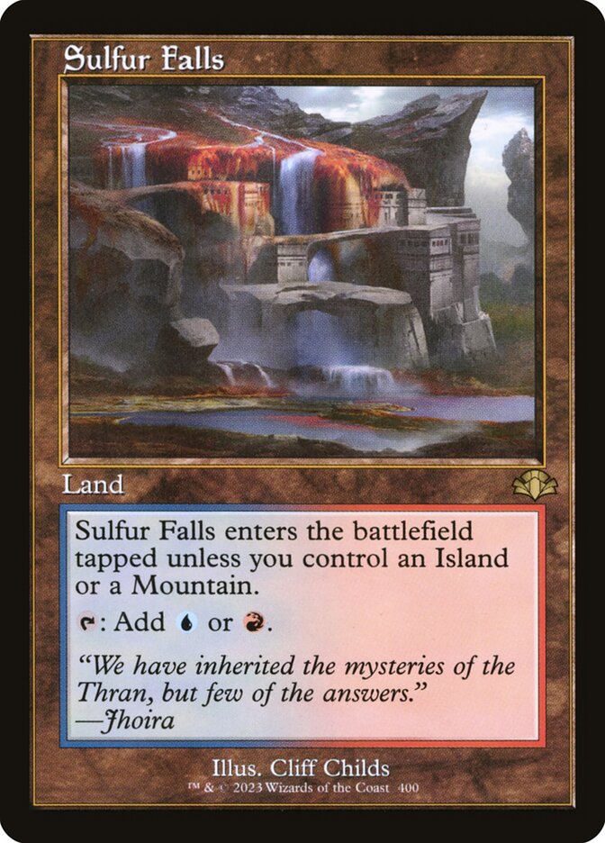 Sulfur Falls Retro Frame 400 (Dominaria Remastered)  - Retro Foil | Good Games Adelaide SA