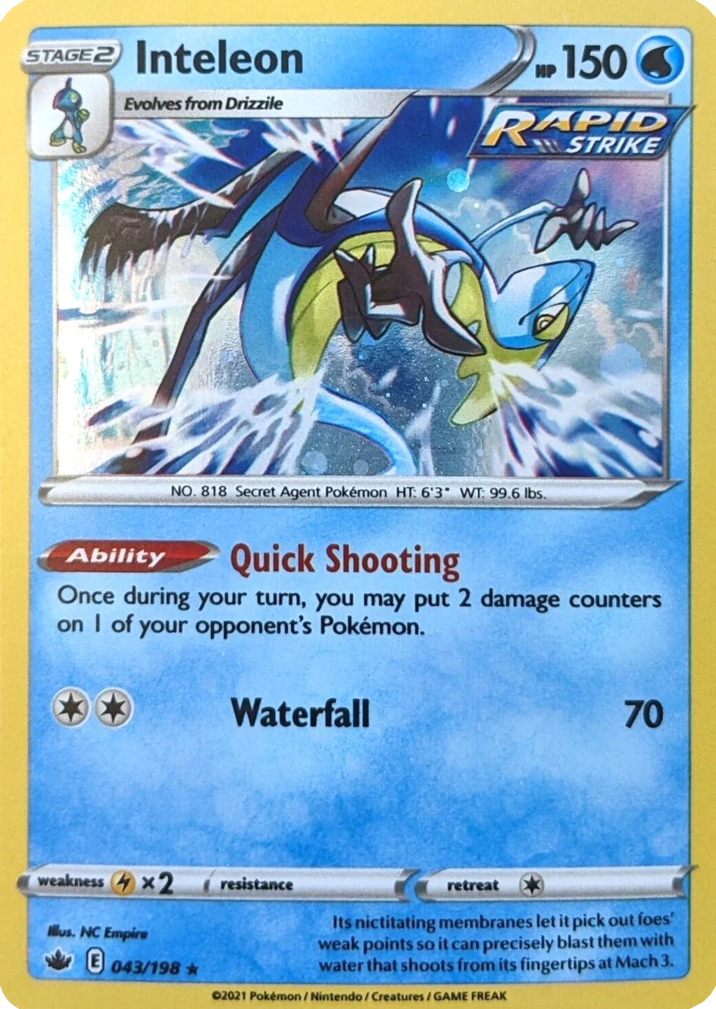 Inteleon 043/198 (Miscellaneous Cards & Products)  - Cosmo Holofoil | Good Games Adelaide SA