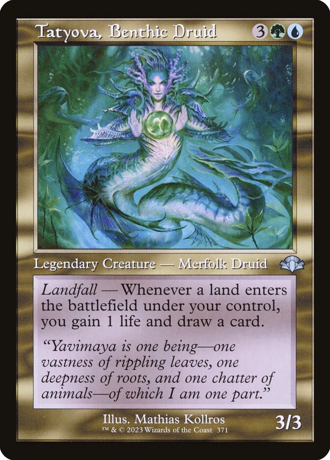 Tatyova, Benthic Druid 371 (Dominaria Remastered)  - Retro Foil | Good Games Adelaide SA