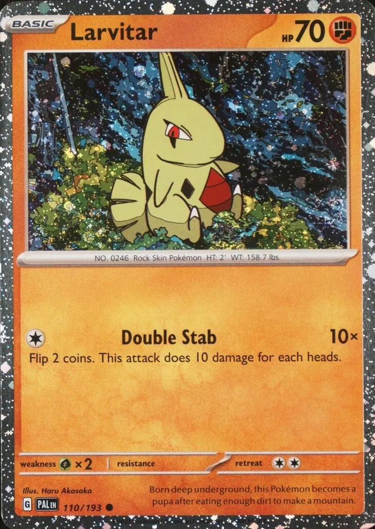 Larvitar 110/193 (Miscellaneous Cards & Products)  - Cosmo Holofoil | Good Games Adelaide SA