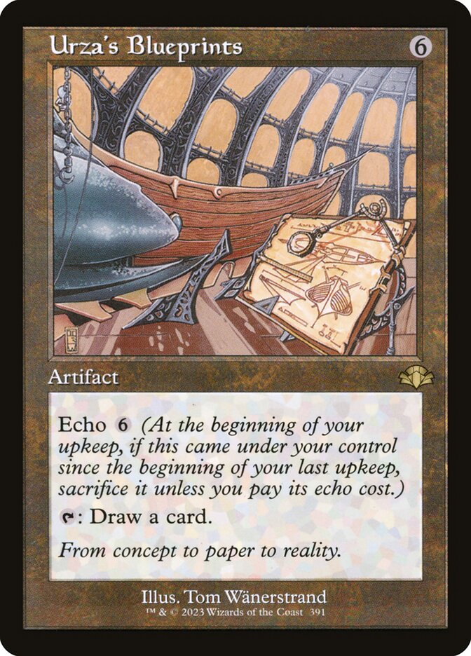 Urza's Blueprints 391 (Dominaria Remastered)  - Retro Foil | Good Games Adelaide SA