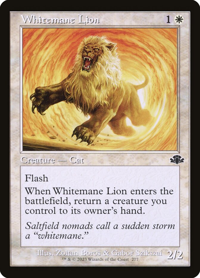 Whitemane Lion 277 (Dominaria Remastered)  - Retro Foil | Good Games Adelaide SA
