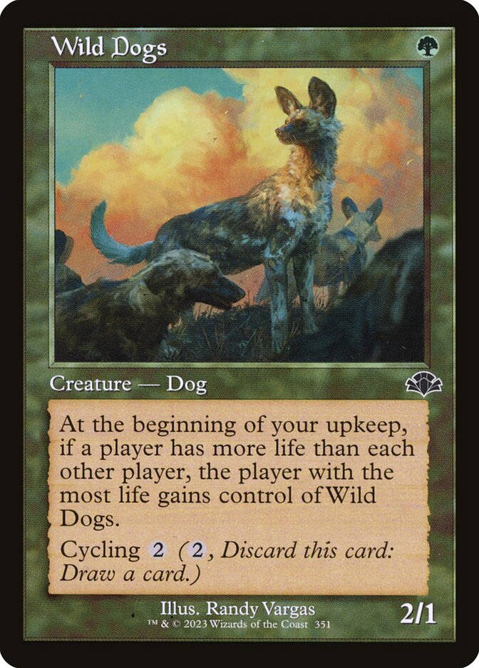 Wild Dogs 351 (Dominaria Remastered)  - Retro Foil | Good Games Adelaide SA