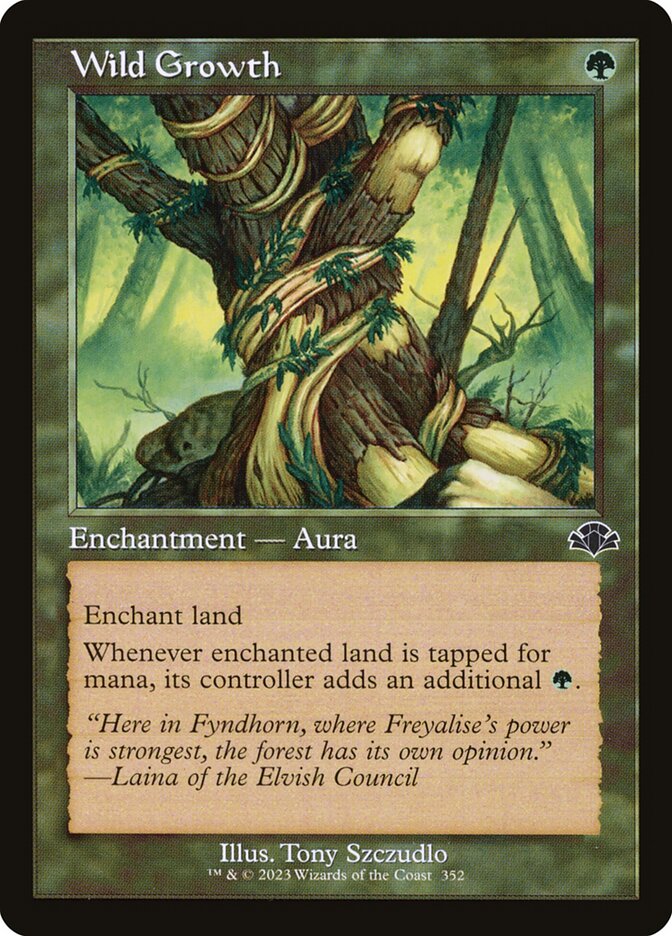 Wild Growth 352 (Dominaria Remastered)  - Retro Foil | Good Games Adelaide SA
