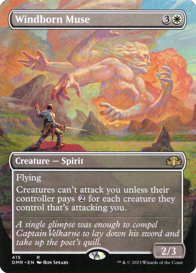 Windborn Muse 415 (Dominaria Remastered)  - Borderless | Good Games Adelaide SA