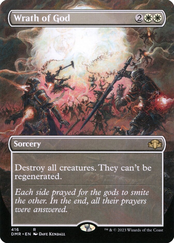 Wrath of God 416 (Dominaria Remastered)  - Borderless Foil | Good Games Adelaide SA