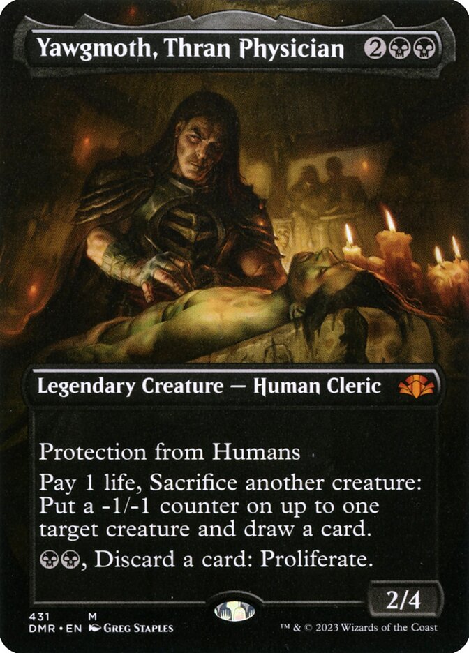 Yawgmoth, Thran Physician 431 (Dominaria Remastered)  - Borderless | Good Games Adelaide SA