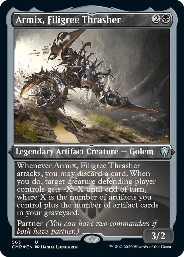 Armix, Filigree Thrasher 563 (Commander Legends)  - Etched Foil | Good Games Adelaide SA
