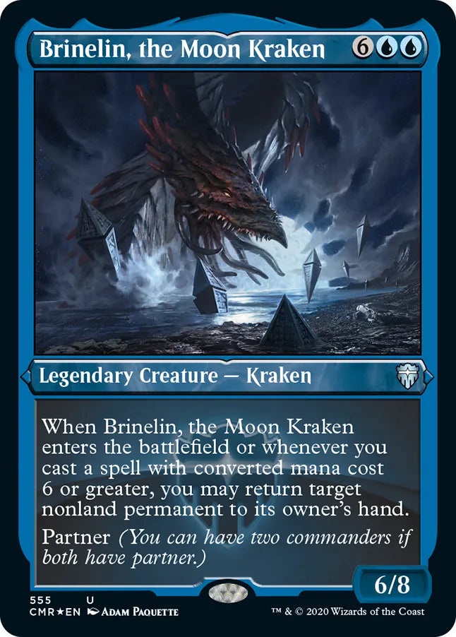 Brinelin, the Moon Kraken 555 (Commander Legends)  - Etched Foil | Good Games Adelaide SA