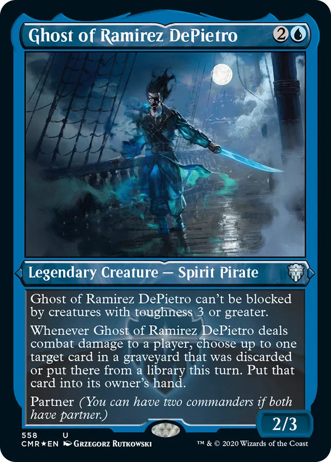 Ghost of Ramirez DePietro 558 (Commander Legends)  - Etched Foil | Good Games Adelaide SA