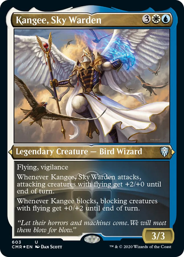 Kangee, Sky Warden 603 (Commander Legends)  - Etched Foil | Good Games Adelaide SA
