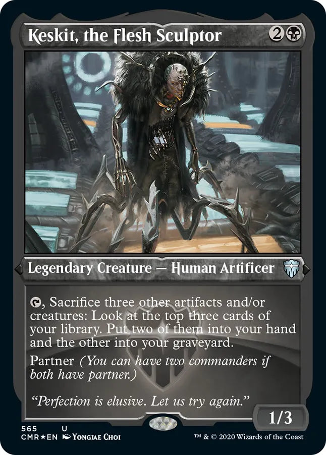 Keskit, the Flesh Sculptor 565 (Commander Legends)  - Etched Foil | Good Games Adelaide SA