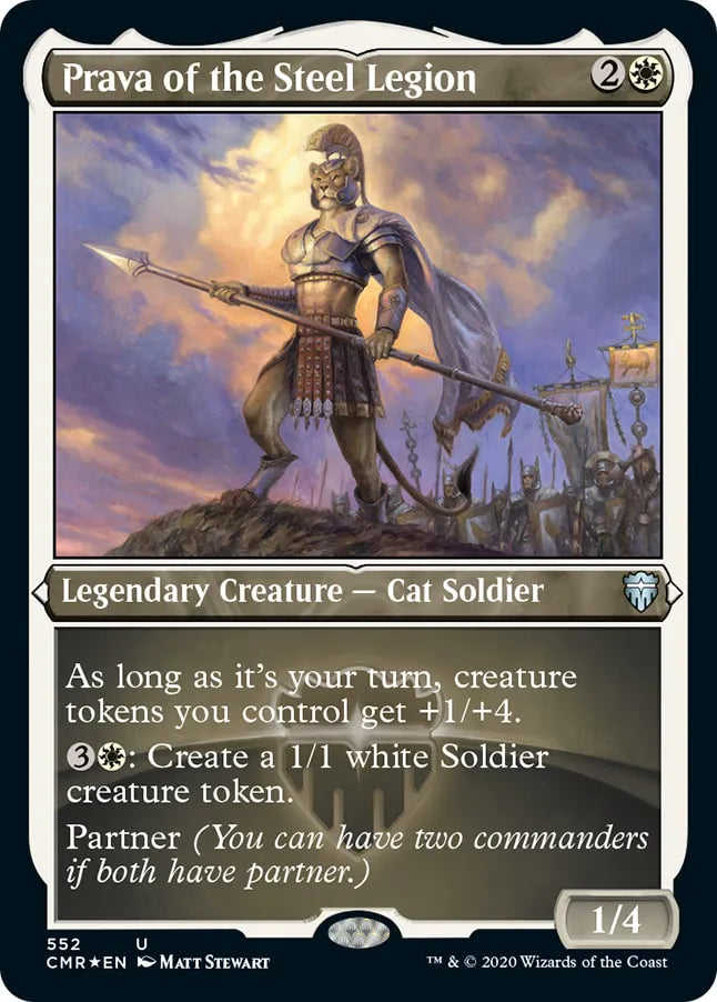 Prava of the Steel Legion 552 (Commander Legends)  - Etched Foil | Good Games Adelaide SA