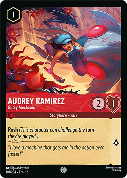 Audrey Ramirez, Gutsy Mechanic 107/204 ()  - Cold Foil | Good Games Adelaide SA