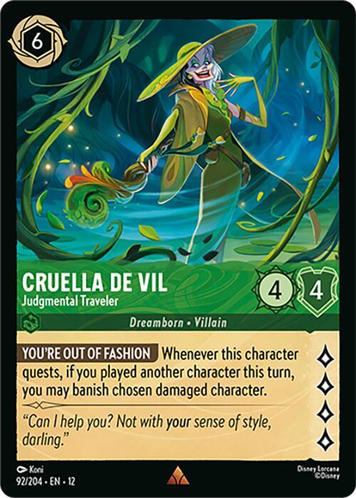 Cruella De Vil, Judgmental Traveler 92/204 (Wilds Unknown)  | Good Games Adelaide SA