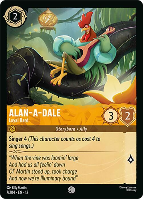 Alan-A-Dale, Loyal Bard 7/204 (Wilds Unknown)  - Cold Foil | Good Games Adelaide SA