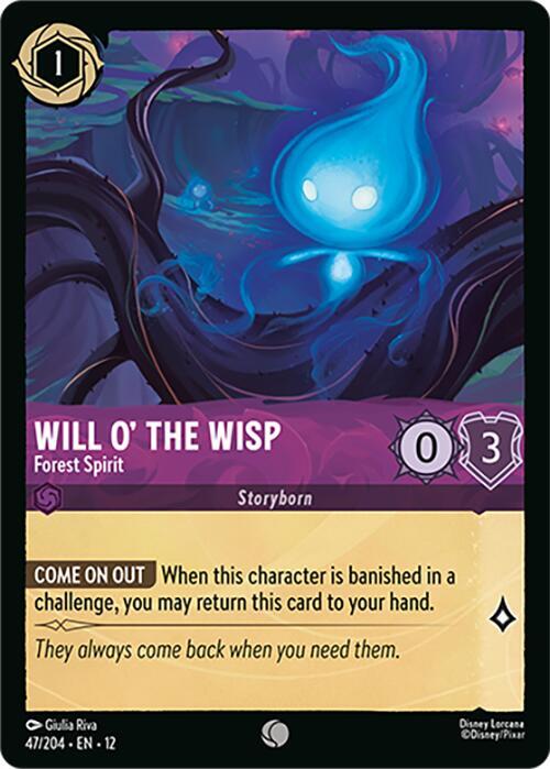 Will O' The Wisp, Forest Spirit 47/204 (Wilds Unknown)  | Good Games Adelaide SA