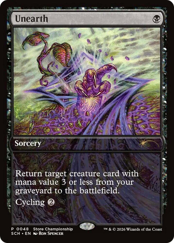 Unearth 48 (Game Day & Store Championship Promos)  - Full Art | Good Games Adelaide SA