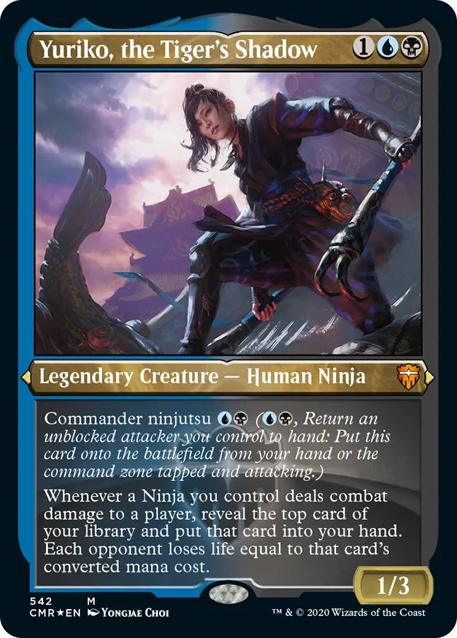 Yuriko, the Tiger's Shadow 542 (Commander Legends)  - Etched Foil | Good Games Adelaide SA
