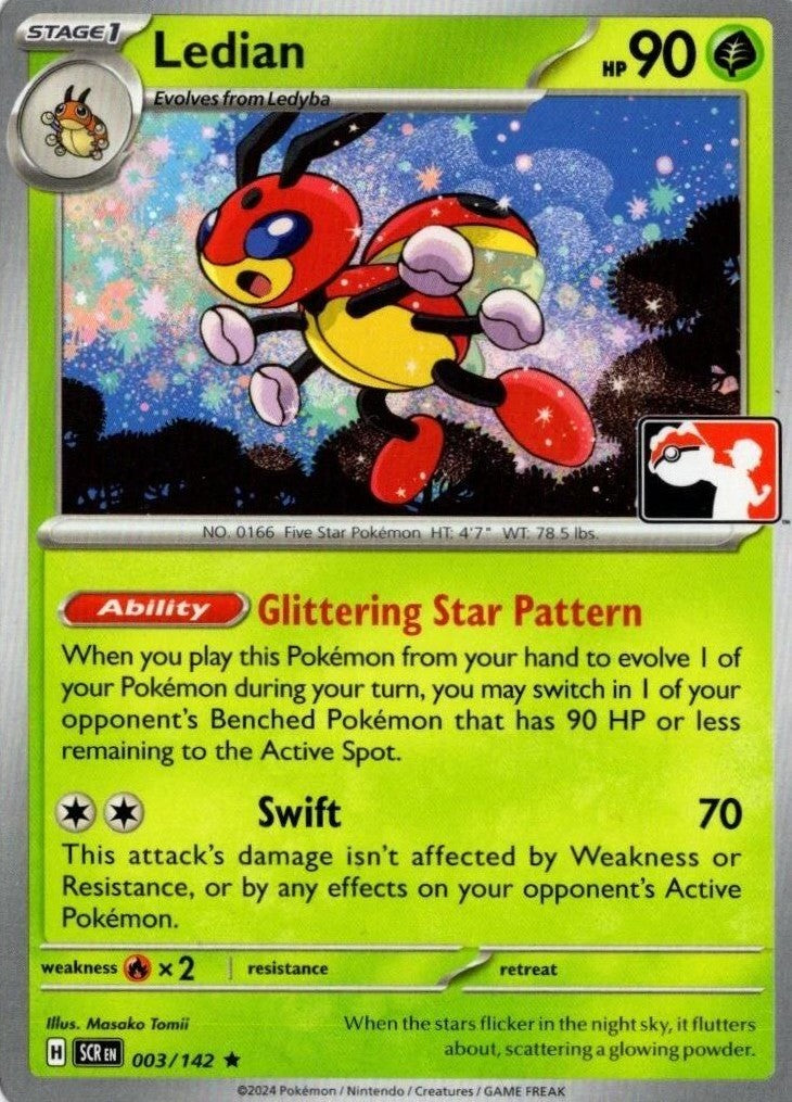 Ledian Series 6 003/142 (Prize Pack Series Cards)  | Good Games Adelaide SA