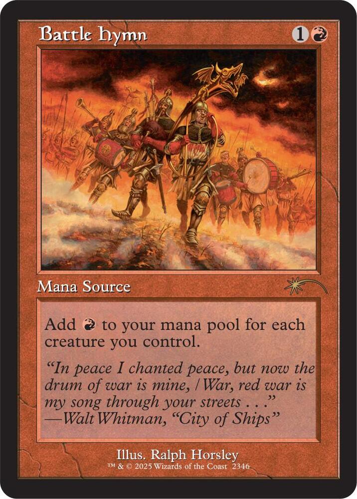Battle Hymn 2346 (Secret Lair Drop Series)  - Foil | Good Games Adelaide SA