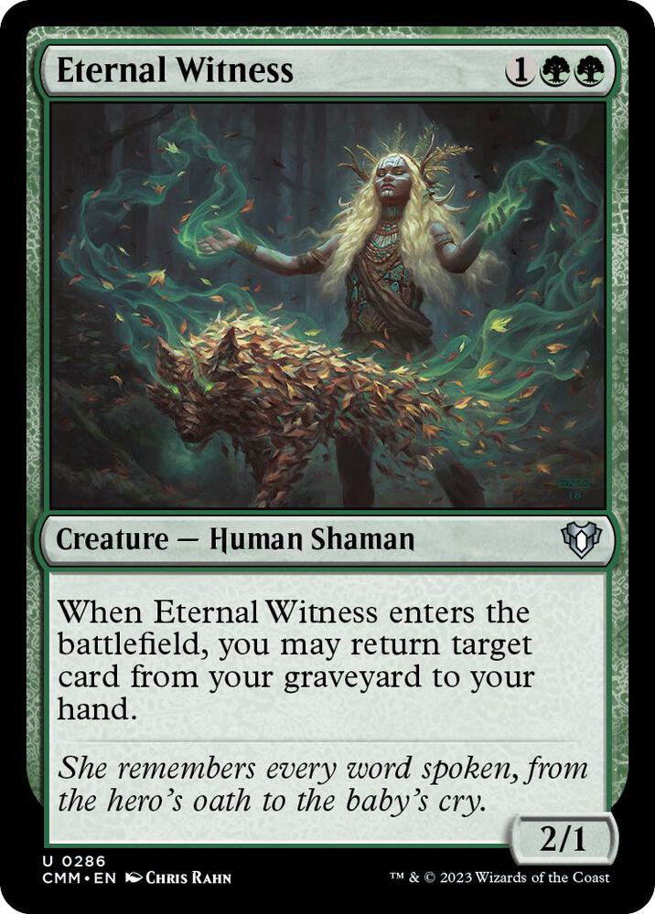 Eternal Witness 286 (Commander Masters)  - Foil | Good Games Adelaide SA